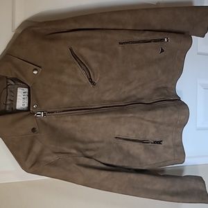 Womens tan moto jacket